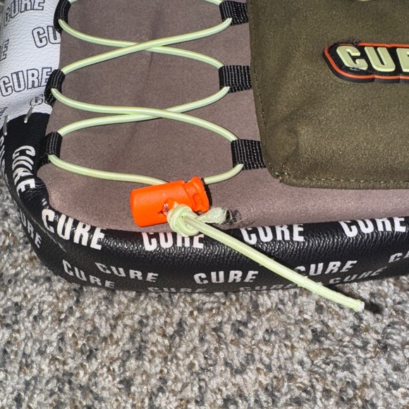 CURE Olive and Black Patchwork Messenger Bag - Picture 2 of 4